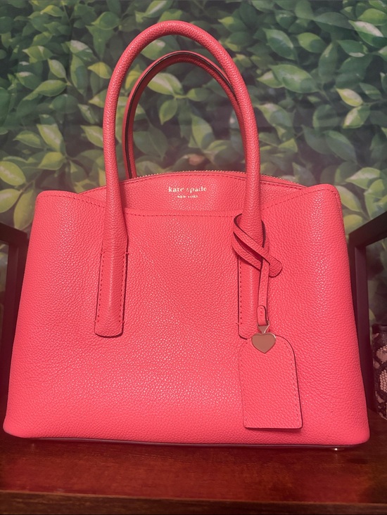 kate spade Handbags - kate spade Coral Pink Pebbled Leather Satchel